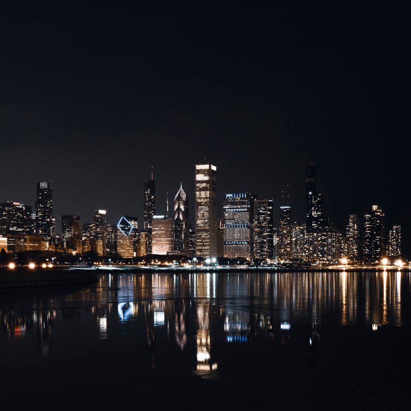 Chicago Skyline at night