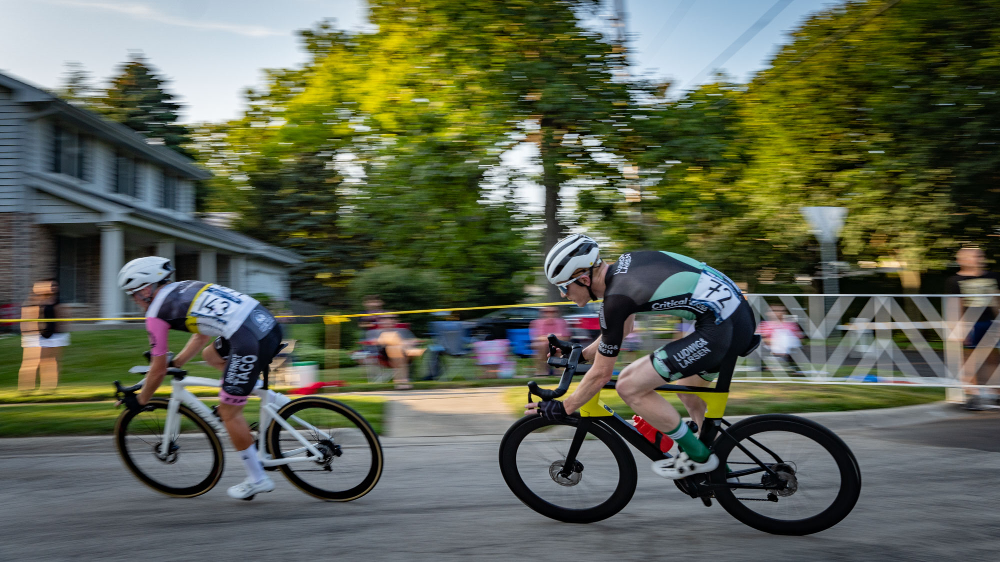 Cyclists at the race testing panning photography