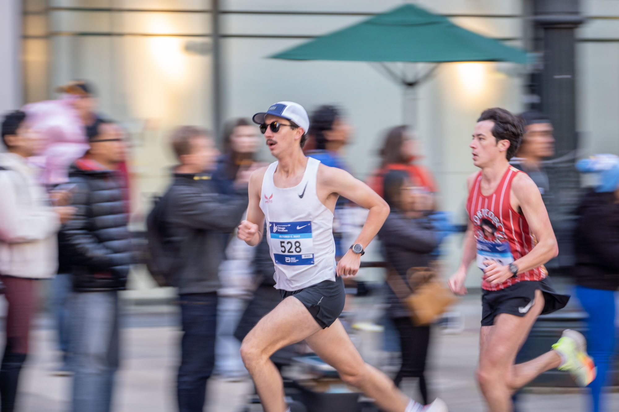 Runner at Chicago Marathon