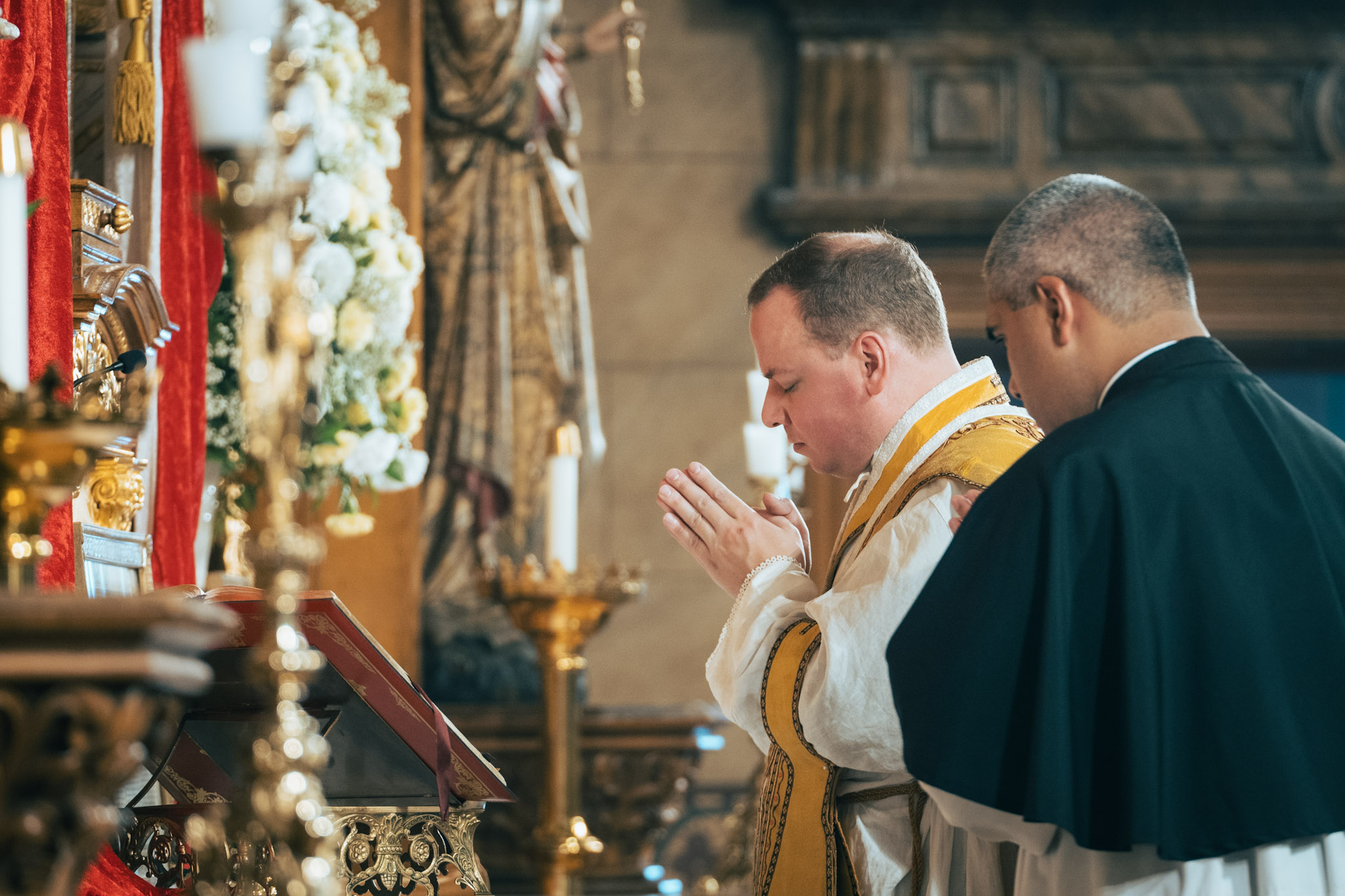 Priest celebrating Traditional Latin Mass